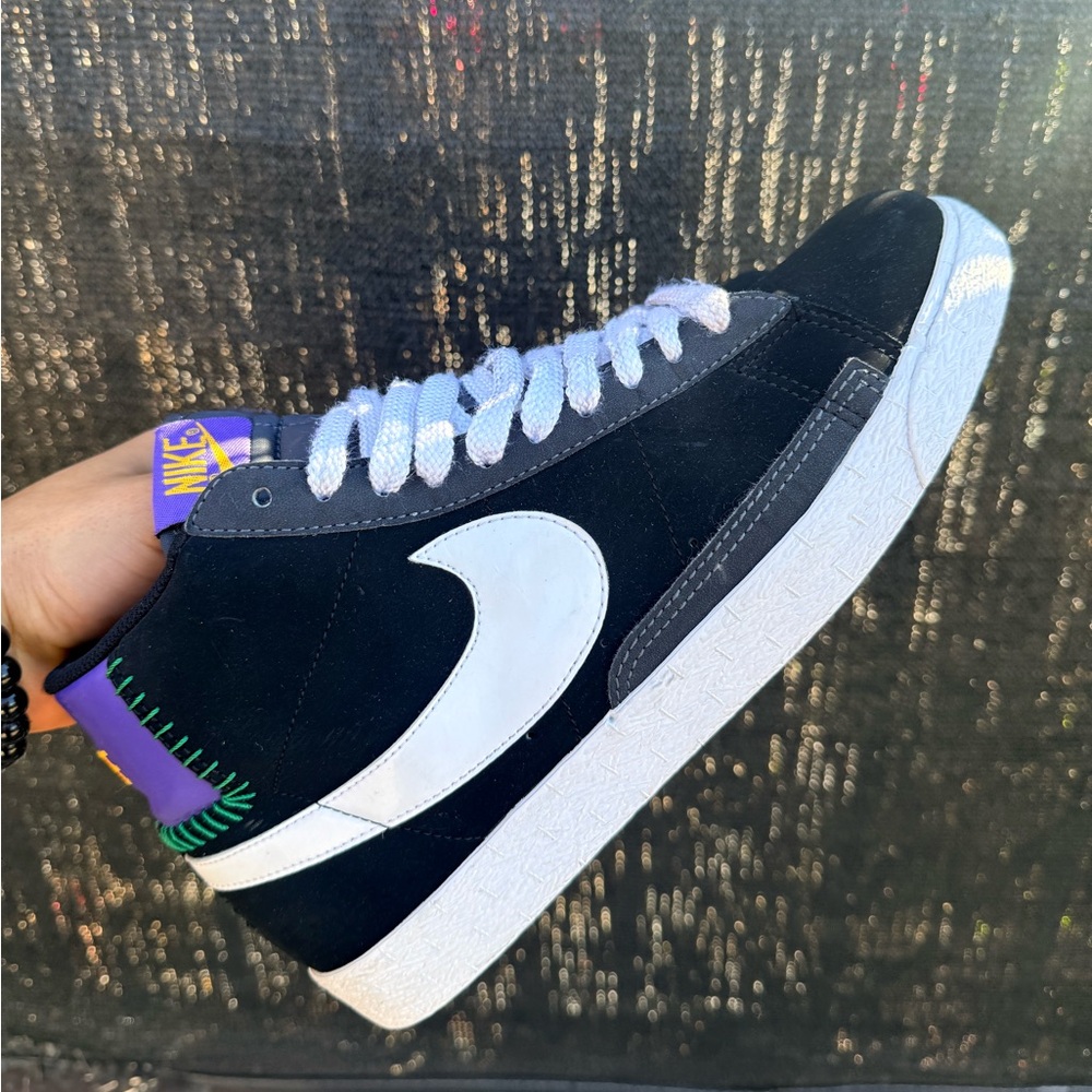 NIKE BLAZER HIGH | BLACK VARSITY PURPLE | MEN SIZE 8